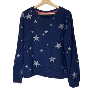 A617016 BUMBLEBELLA by Jill Martin Graphic Crewneck Sweatshirt NavySilverStar XS